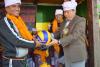 उर्जा, जलस्राेत तथा सिचार्इ मन्त्री वर्षमान पूनका साथ राष्ट्रिय रेफ्री हरिश अाेली